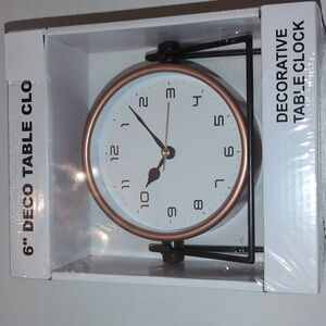 6" Decorative Table Clock